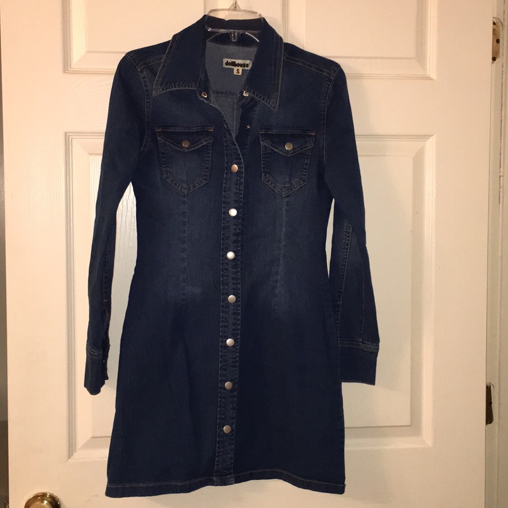 Dollhouse Jean Jacket Dress